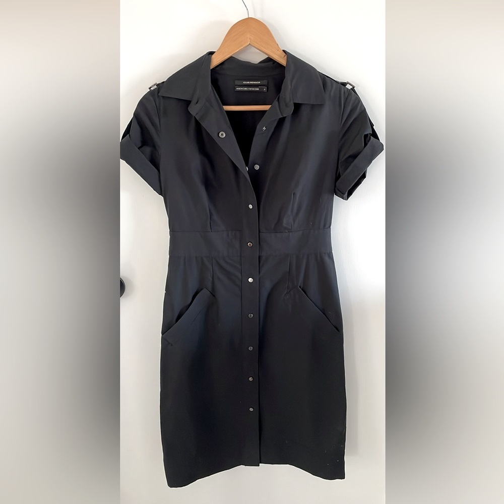 Club monoco black shirt dress - size 4